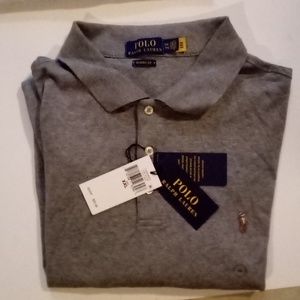 Gray men polo Ralph Lauren classic fit